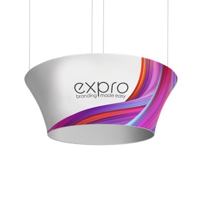 Tapered Circle Hanging Banner