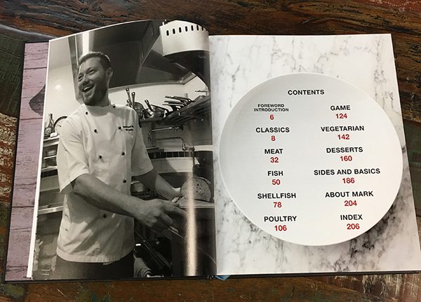 Inside Mark Southon Cook Book printed by Benefitz