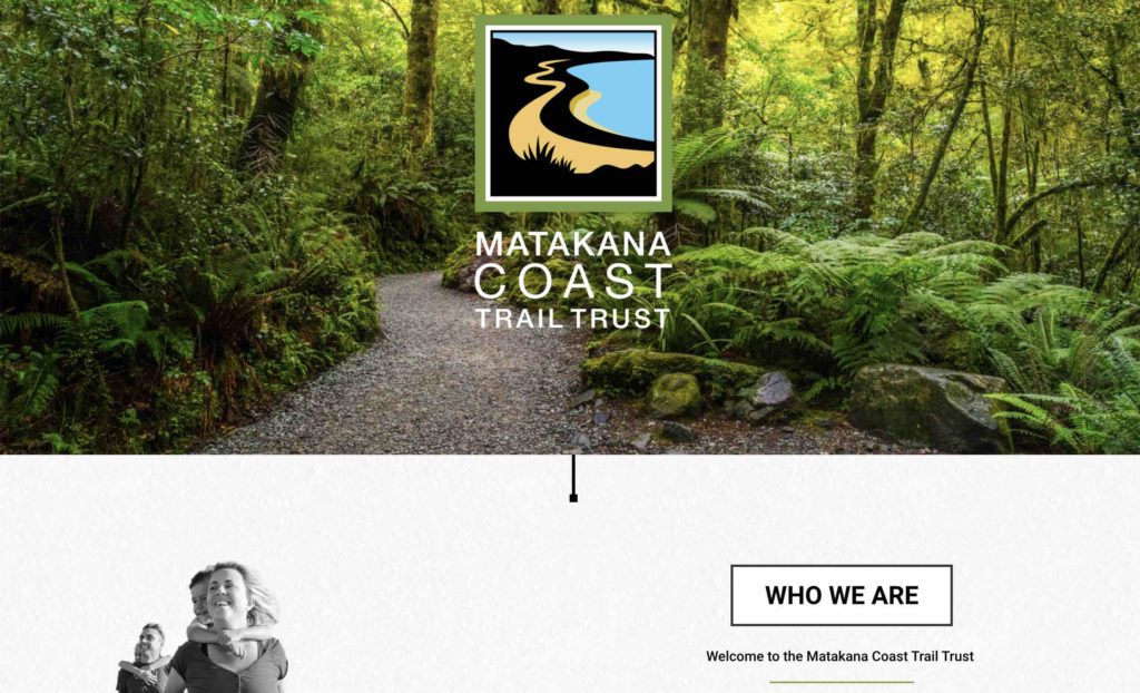 Matakana Trail Website designed by Benefitz